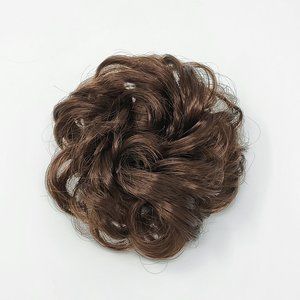 Curly Messy Hair Bun, Synthetic Hair Scrunchie, Hair Bun Pony Tail